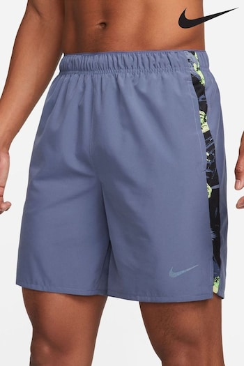 Nike Blue Dri-FIT Challenger Studio 7" Unlined Running Shorts (D60400) | £40