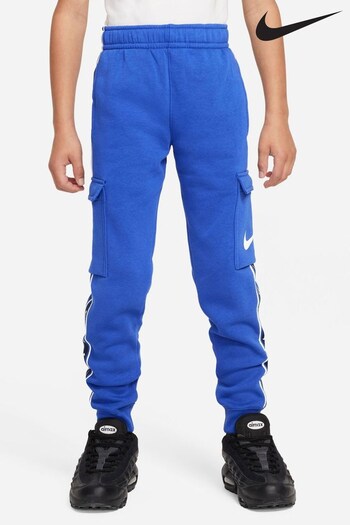 Nike Light Blue Repeat Fleece Cargo Joggers (D60411) | £50