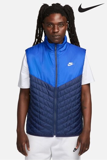 Nike Blue Therma-FIT Windrunner Mid-Weight Gilet (D60414) | £90