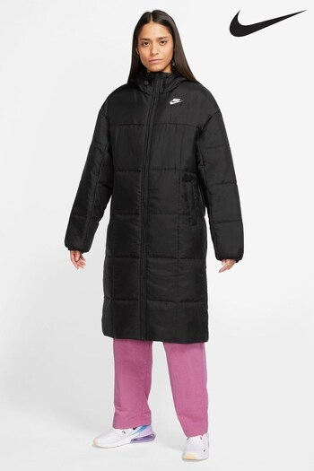 Nike Sacai Black Therma Fit Long Line Puffer Coat (D60429) | £155