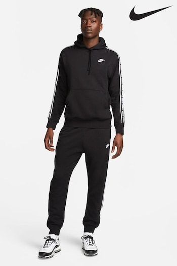 Nike gebroken Black Club Fleece Hooded Tracksuit (D60492) | £100