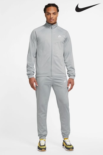 Nike nearby Grey Club Poly-knit Tracksuit (D60509) | £73