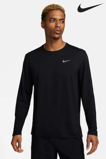 Nike Black Dri-FIT UV Miler Long-Sleeve Running Top (D60514) | £38