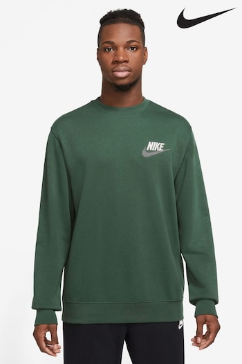 Nike Green Club Fleece+ Crew Sweatshirt (D60523) | £60
