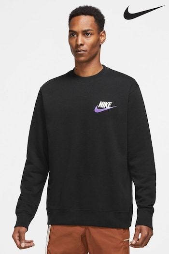 Nike Black Club Fleece+ Crew Sweatshirt (D60524) | £60