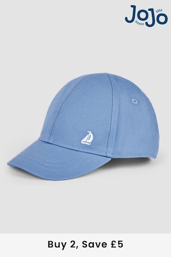 JoJo Maman Bébé Blue Baseball Curve Cap (D60558) | £14