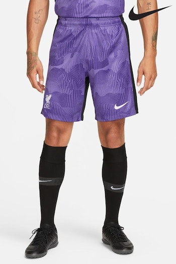 Nike Purple Liverpool FC Stadium Third Football Shorts (D60597) | £40