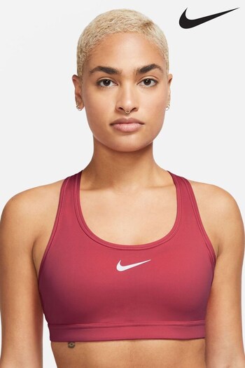 Nike Bright Pink Dri-FIT Swoosh Medium-Support Padded Bra (D60604) | £38