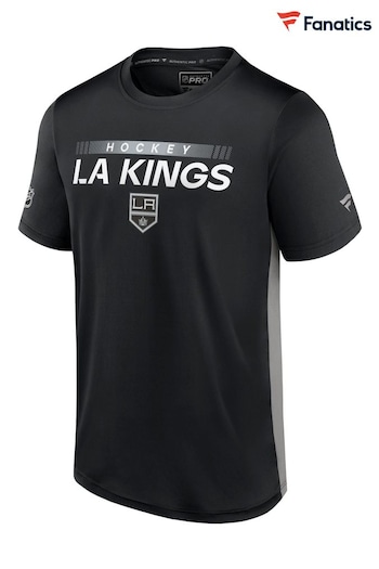 Los Angeles Kings Fanatics Branded Authentic Pro Short Sleeve Tech Black T-Shirt (D60610) | £35