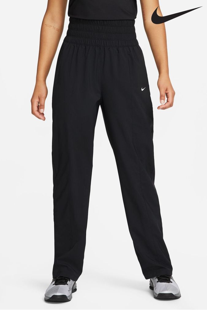 Nike black wide leg joggers on sale