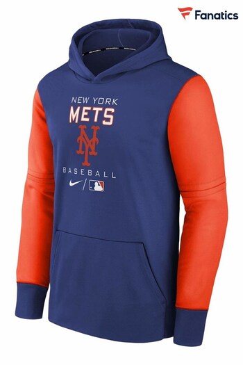 Nike Blue Fanatics New York Mets Nike Therma Fleece Baseball Hoodie (D60661) | £52