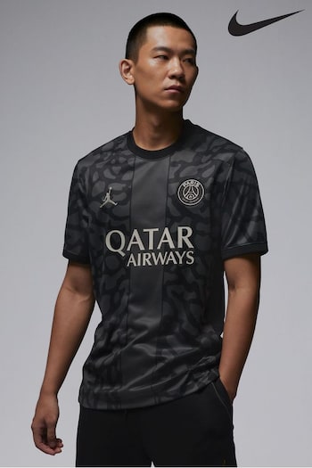 Nike Black PSG Stadium Third 23/24 Football Shirt (D60676) | £80
