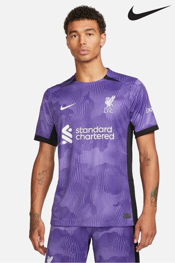 Nike Purple Liverpool FC Stadium 23/24 Third Football Shirt (D60677) | £80