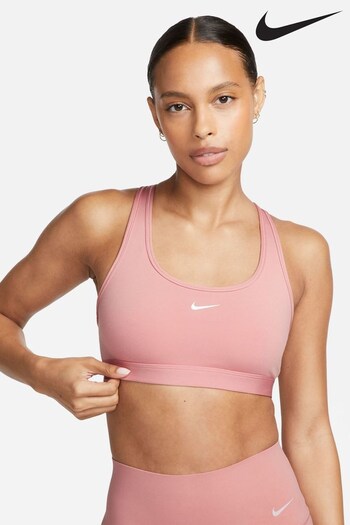Nike Pink Swoosh Light-Support Sports Bra (D60680) | £33