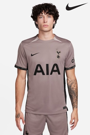 Nike Brown Tottenham Hotspur FC Stadium 23/24 Third Football Shirt (D60693) | £80