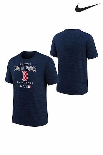 Nike Blue Fanatics Boston Red Sox Nike Practice Velocity T-Shirt Youth (D60695) | £24
