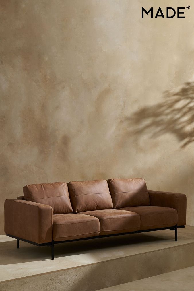 Next henton leather deals sofa