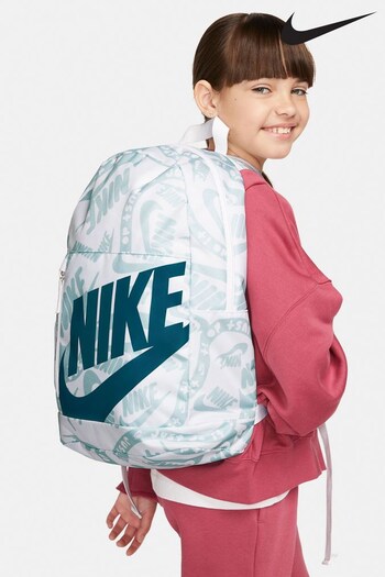 Nike White Kids Elemental Backpack (20L) (D60718) | £30