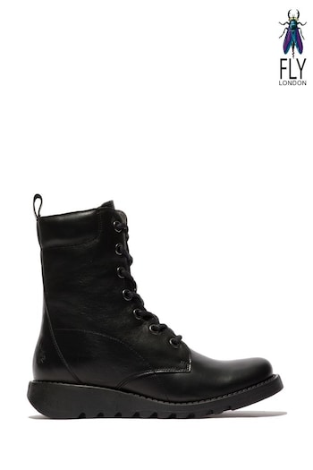 Fly London Sil Black Boots (D60893) | £145