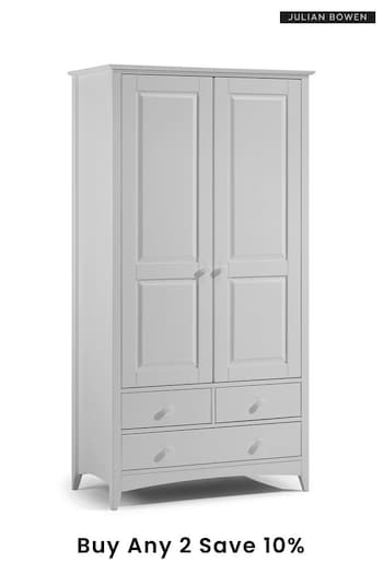 Julian Bowen Dove Grey Cameo Combination Wardrobe (D61049) | £535