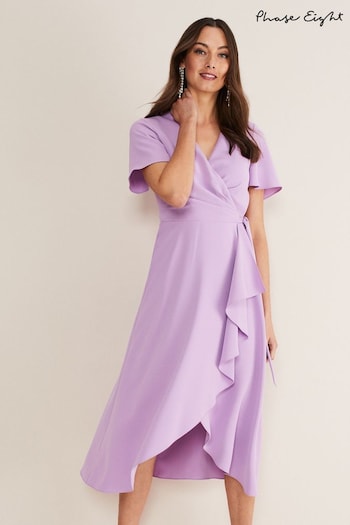 Phase Eight Purple Julissa Wrap Dress (D61083) | £129
