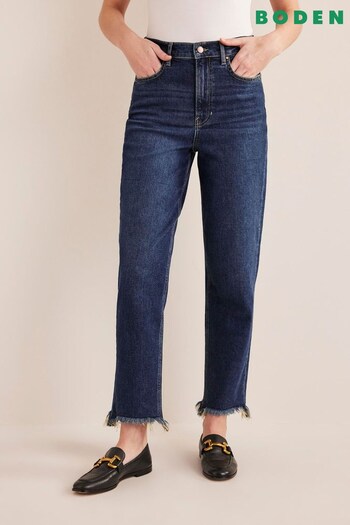 Boden Blue Relaxed Straight Jeans (D61130) | £75