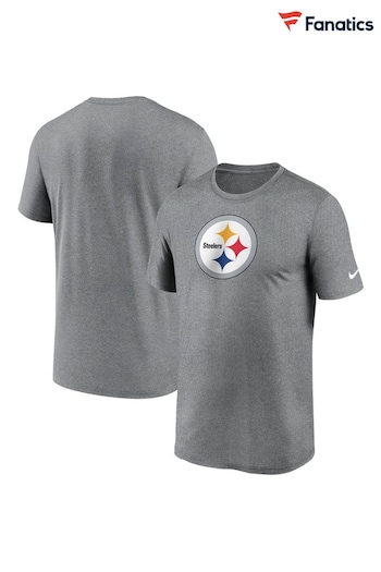 Nike Grey NFL Fanatics Pittsburgh Steelers Logo Legend T-Shirt (D61149) | £28