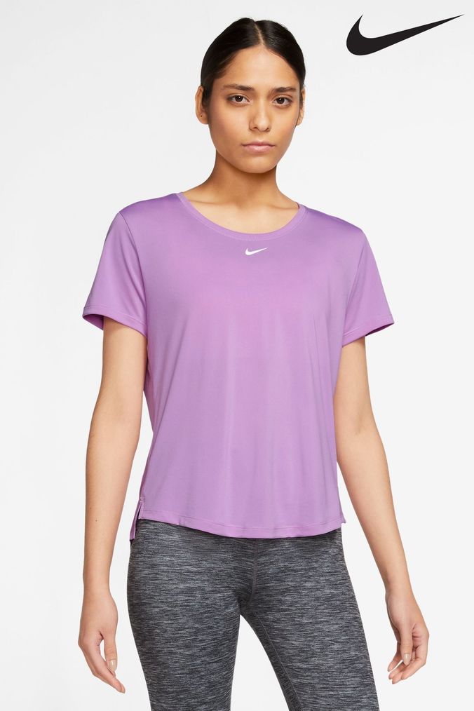Buy Women s T Shirts Nike Purple Sportswear Online Next UK