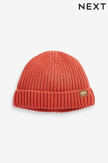 Rust Brown Beanie Baby Hat (0mths-2yrs) (D61171) | £6