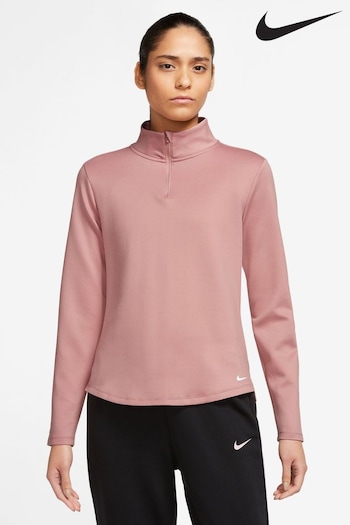 Nike Light Pink Therma-Fit Half-Zip Running Top (D61184) | £55