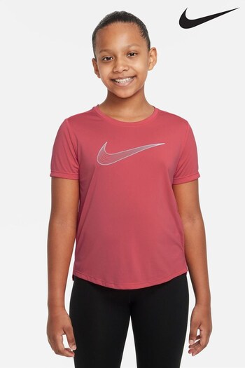 Nike Dark Pink Performance Dri-FIT One T-Shirt (D61191) | £25
