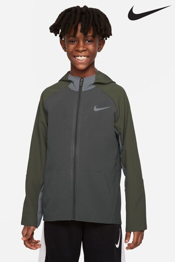 Nike Dark Grey Dri-Fit Woven Training Jacket (D61271) | £45