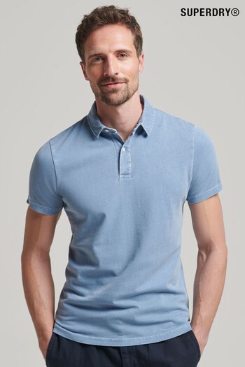 Superdry Blue Studios Jersey Polo Shirt (D61313) | £40