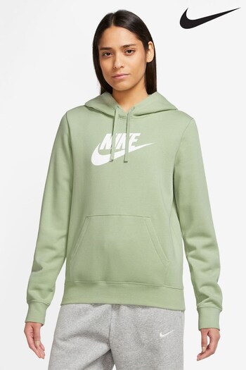 Nike Green Club Fleece Logo Hoodie (D61336) | £60