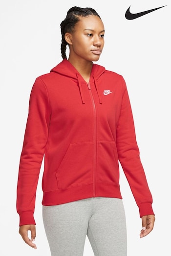Nike Red Club Full Zip Hoodie (D61349) | £65