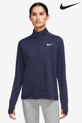 Nike Purple Dri FIT Pacer Half Zip Pullover Top (D61360) | £40