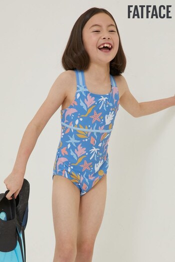 FatFace Blue Sea Scape Swimsuit (D61414) | £16
