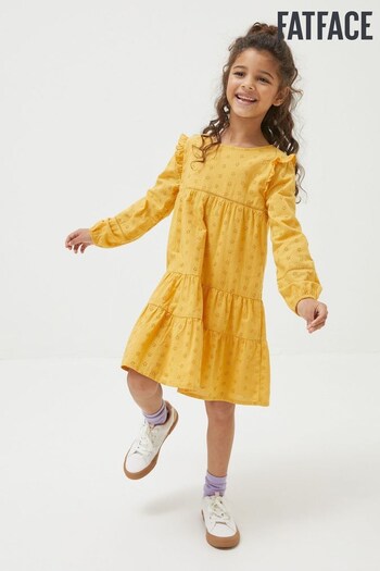 FatFace Yellow Grace Dress (D61427) | £26