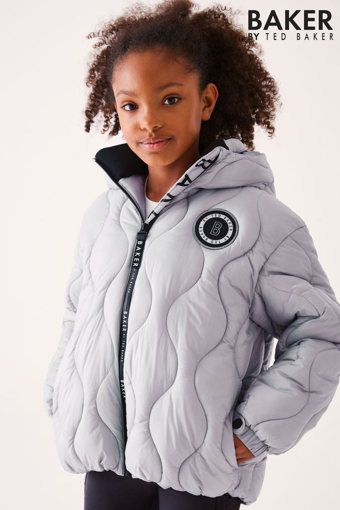 Girls silver sales ted baker coat