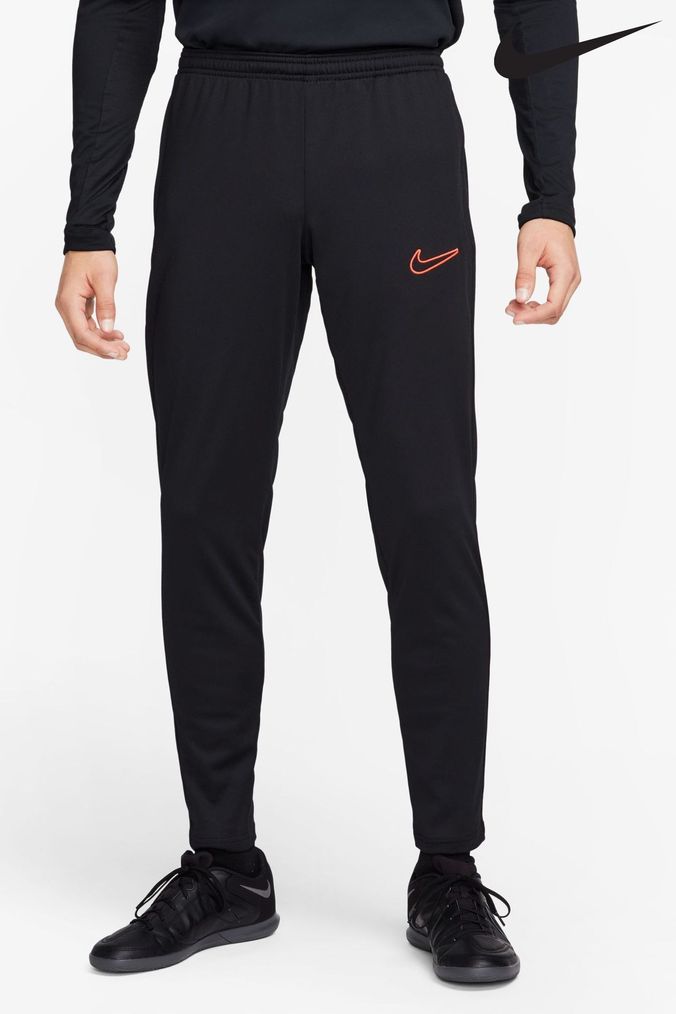 Nike Black/Pink Dri-FIT Academy Zippered Training Joggers (D61507) | £40