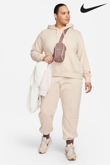 Nike Cream Curve Club Fleece Pullover Hoodie (D61535) | £60
