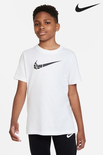 Nike White Basketball T-Shirt (D61552) | £20