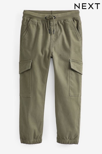 Khaki Green Cargo Trousers (3-16yrs) (D61555) | £16 - £21