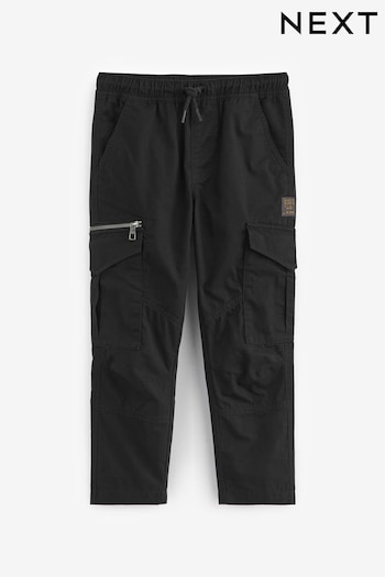 Black Cargo Jersey Trousers (3-16yrs) (D61558) | £18 - £23