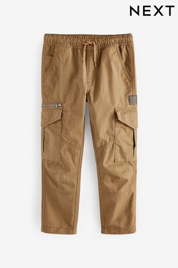 Tan Brown Cargo Trousers yaf (3-16yrs) (D61574) | £18 - £23