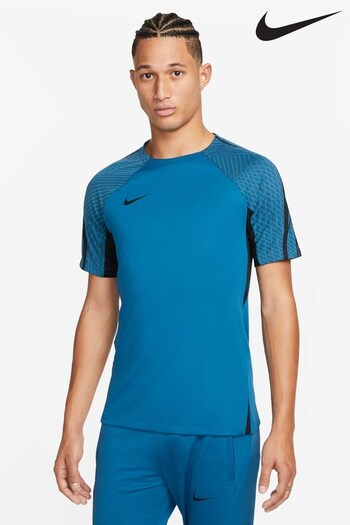 Nike Blue/Black Dri-FIT Strike Training T-Shirt (D61582) | £38
