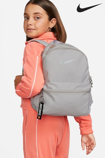 Nike Grey Brasilia JDI Kids' Mini Backpack (11L) (D61599) | £23