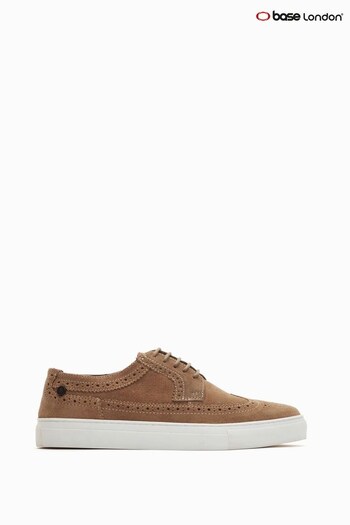 Base London Brown Mickey Lace Up Brogue Trainers (D61658) | £70