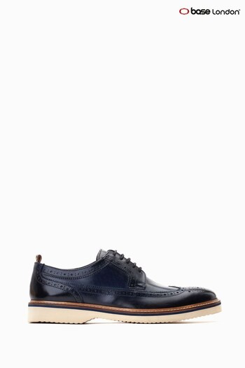 Base London Blue Sully Lace Up Brogue Shoes (D61659) | £80