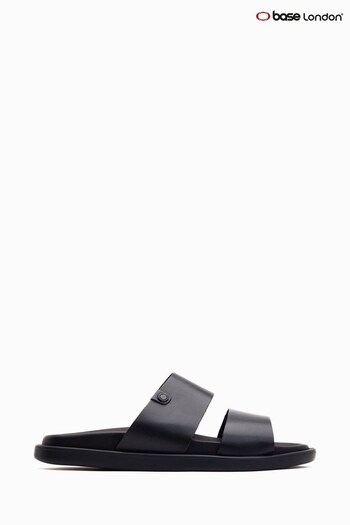 Base London Leto Black Slip On Shiloh Sandals (D61678) | £55